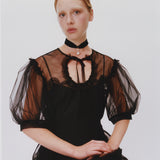 The Martha Necklace - Black Velvet