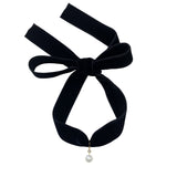 The Martha Necklace - Black Velvet