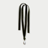 The Agatha Necklace - Olive Velvet