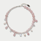 Elara Necklace in Rose Quartz