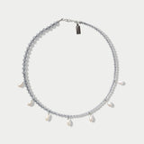 Emilia Crystal Necklace in Clear