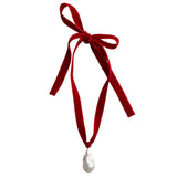 The Agatha Necklace - Red Velvet