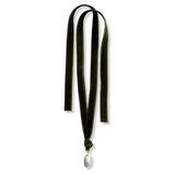 The Agatha Necklace - Olive Velvet
