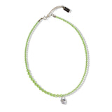 Francesca Crystal Necklace in Lime