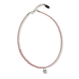 Francesca Crystal Necklace in Pink