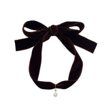 The Martha Necklace - Chocolate Velvet