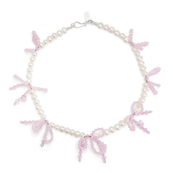 y♡Crystal☆bijou MULTI_BOW_PINK_OPAL_AND_PEARL_