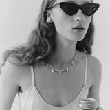 Emilia Crystal Necklace in Clear