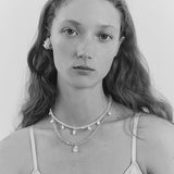 Emilia Crystal Necklace in Pink Opal