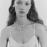 Francesca Crystal Necklace in Pink