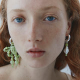 Conley Mismatched Earrings in Calcite