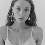 Conley Mismatched Earrings in Rose Quartz