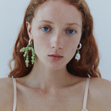 Conley Mismatched Earrings in Calcite
