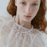Elara Necklace in Rose Quartz