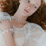 Elara Necklace in Rose Quartz