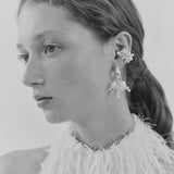 Constellation Hoop Earrings in Gold & Lime